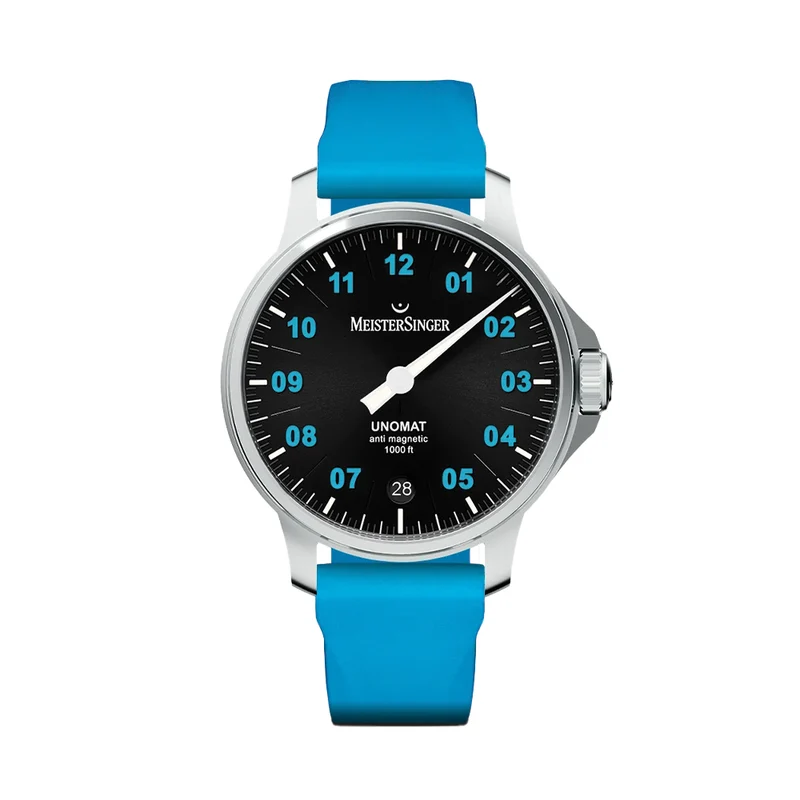 Unomat Automatic 43mm - Black on Rubber Strap
