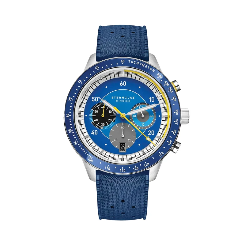 Tachymeter 2.0 Quartz 44mm - Blue on Rubber Strap