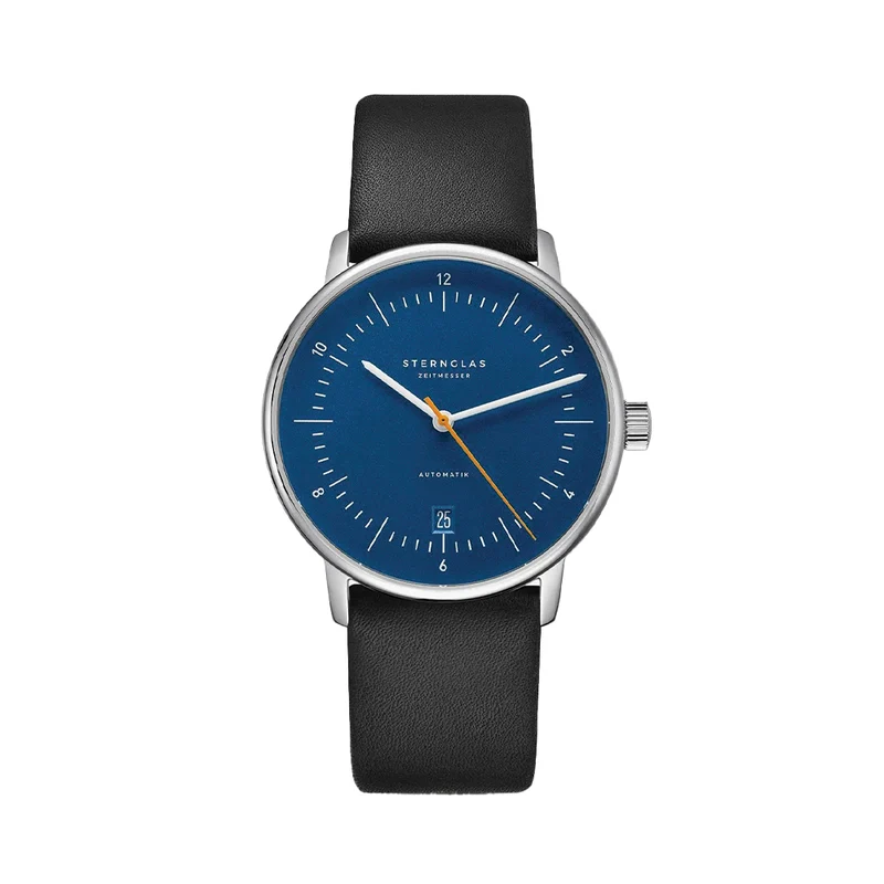 Naos Automatic 38mm - Blue on Leather Strap