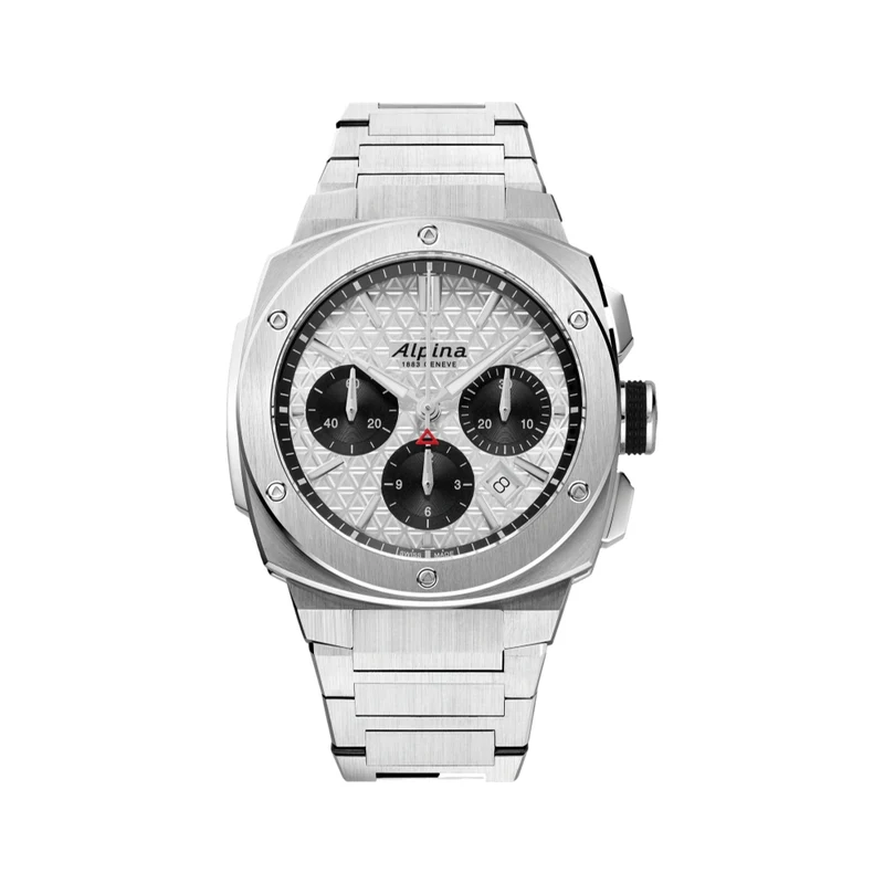 Alpiner Extreme Chronograph Automatic 41mm - Silver on Bracelet
