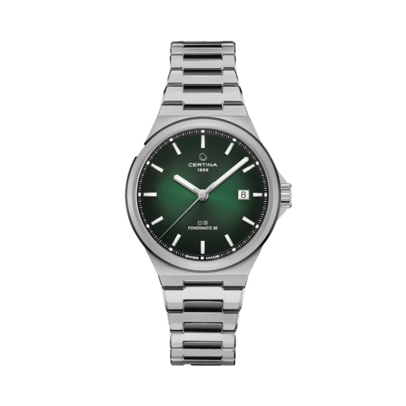 DS-7 Powermatic 80 39mm - Green on Bracelet