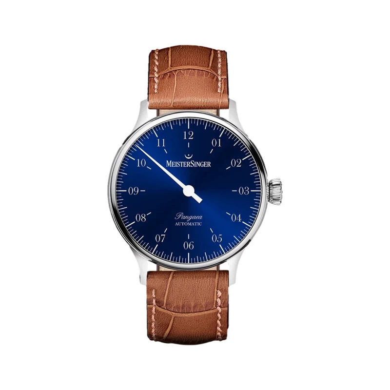 Pangaea 40mm - Blue on Leather Strap