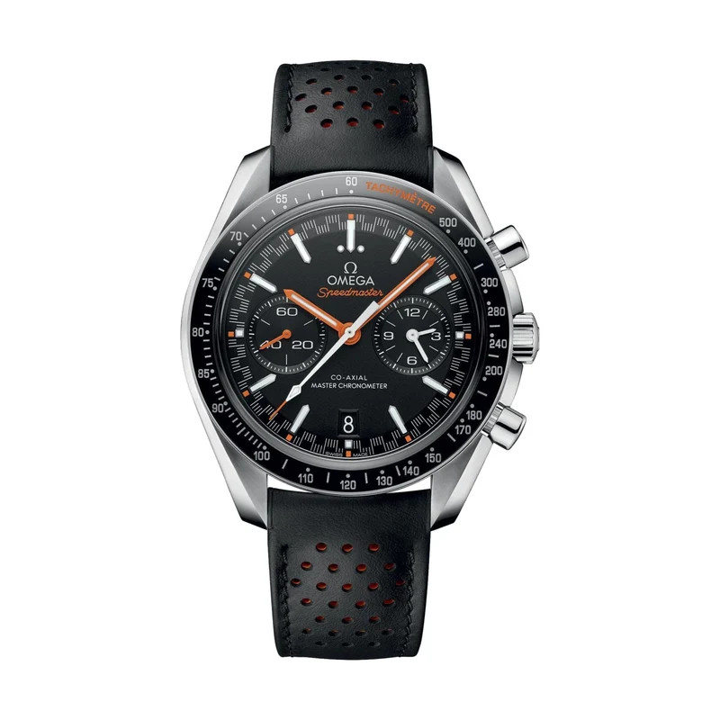 Speedmaster Racing Chronograph 44.25mm - Black on Leather Strap