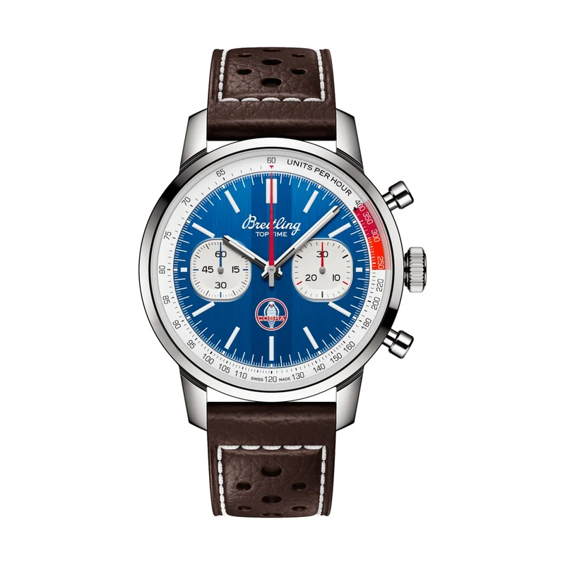 Top Time B01 Shelby Cobra 41mm - Blue on Leather Strap