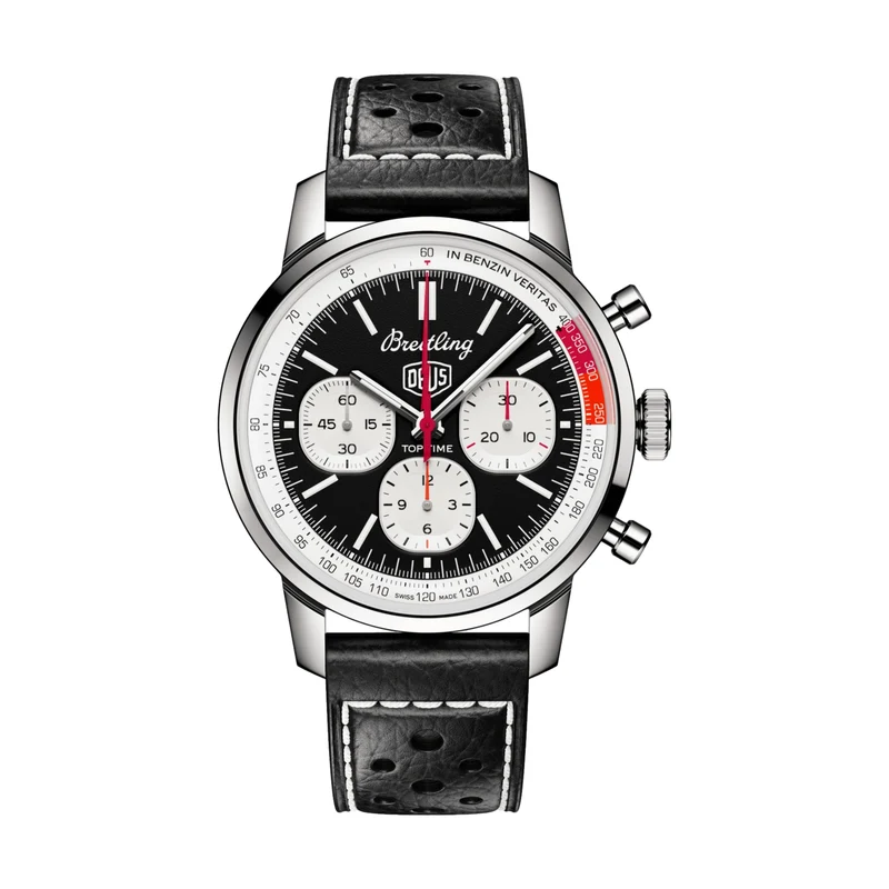 Top Time B01 Deus 41mm - Black on Leather Strap