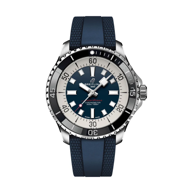 Superocean Automatic 44mm - Blue on Rubber Strap