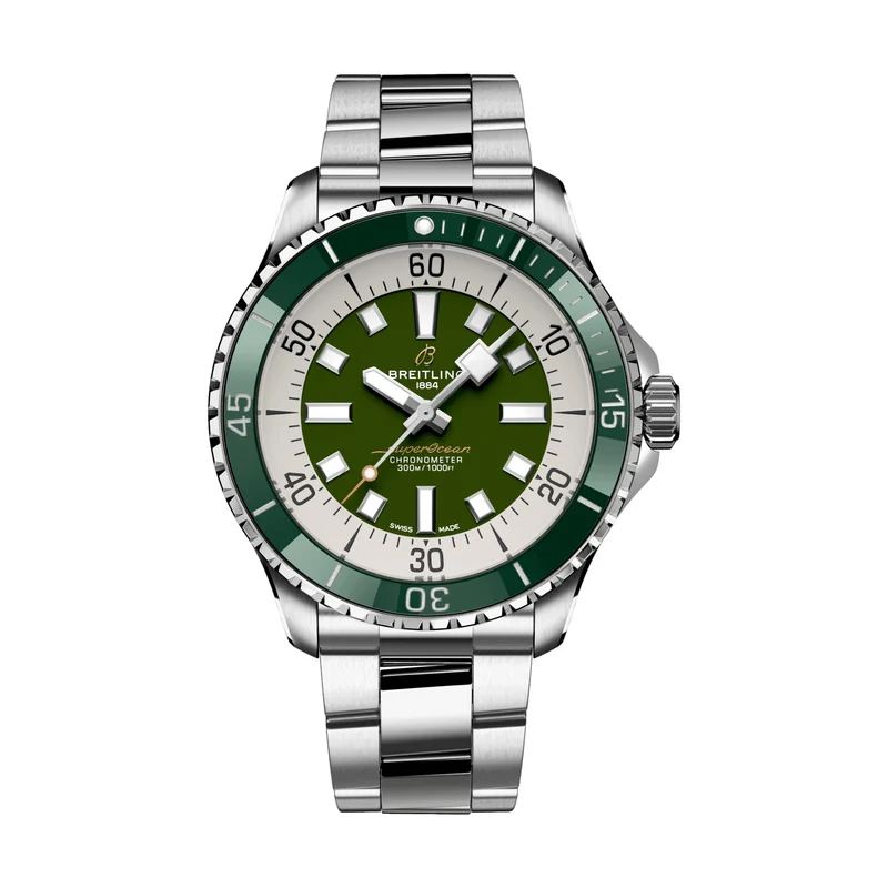 Superocean Automatic 44mm - Green on Bracelet