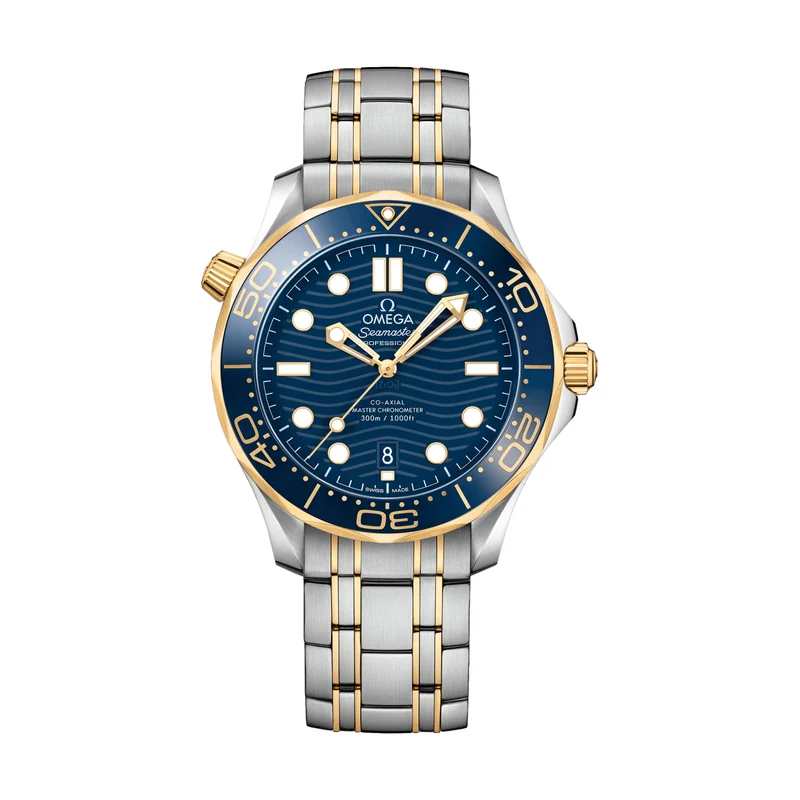 Seamaster Diver 300M Steel Gold 42mm - Blue on Bracelet