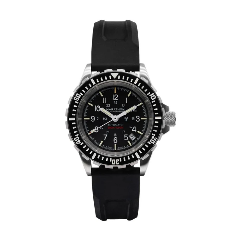 GSAR Diver's Automatic 41mm - Black on Rubber Strap