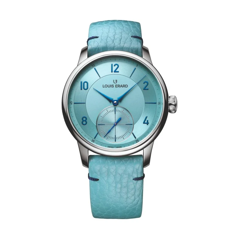 Excellence Petite Seconde Couleurs Bleu Glacier 39mm - Blue on Leather Strap