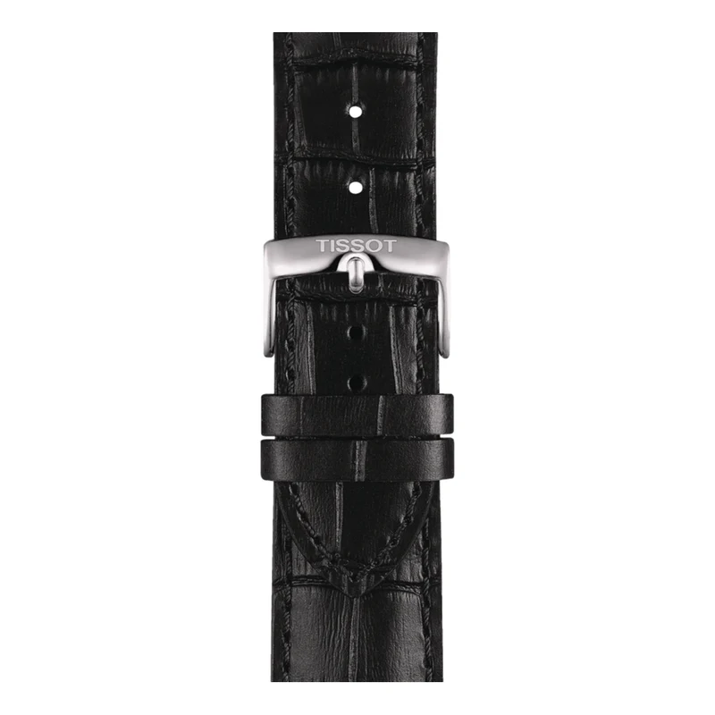 Tissot Official Black Leather Strap 22mm