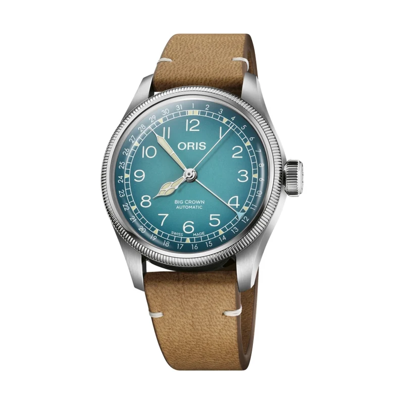 Big Crown X Cervo Volante 38mm - Blue on Leather Strap