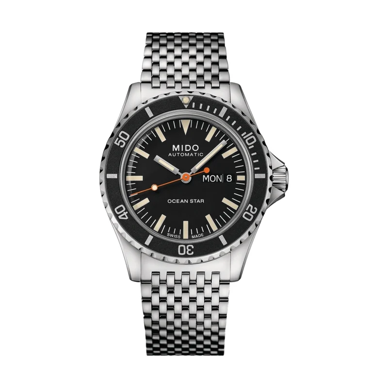 Ocean Star Tribute 40.5mm - Black on Bracelet w/ Additional Fabric Strap