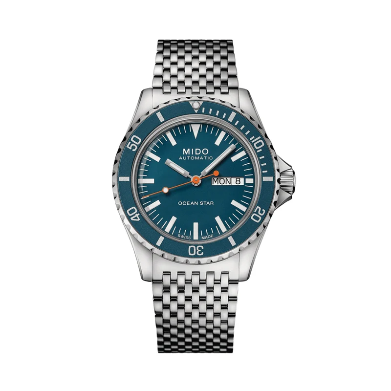 Ocean Star Tribute 40.5mm - Blue on Bracelet w/ Additional Fabric Strap
