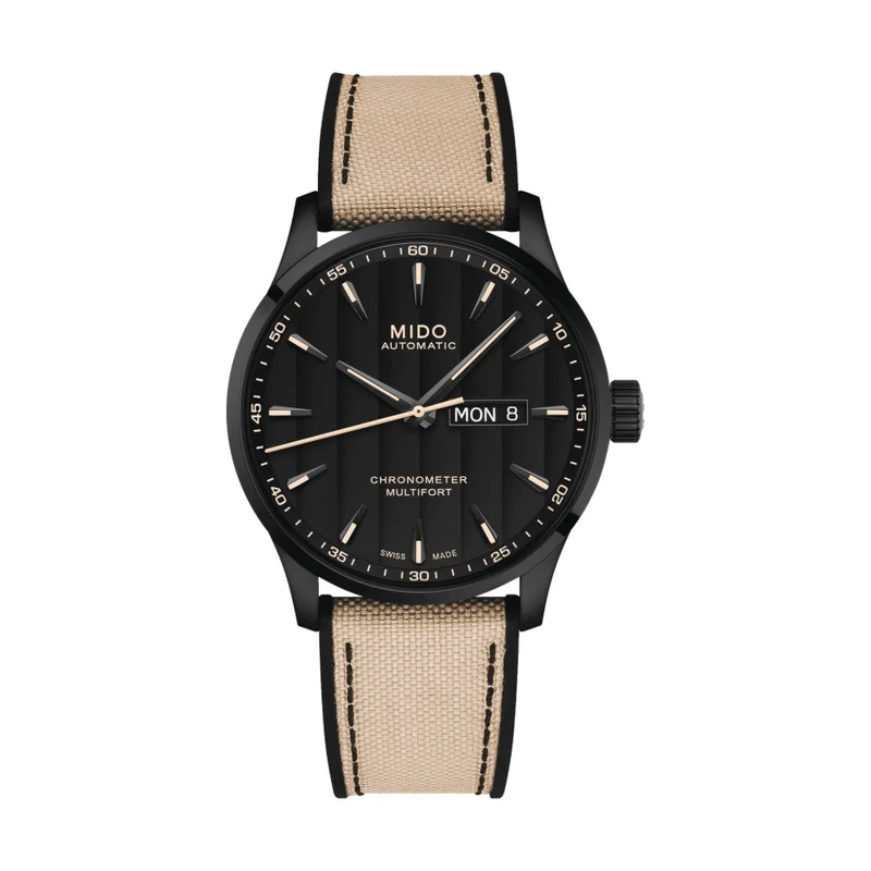 Multifort Chronometer 1 42mm - Black on Fabric Strap