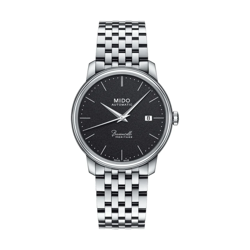 Baroncelli Heritage Gent 39mm - Black on Bracelet