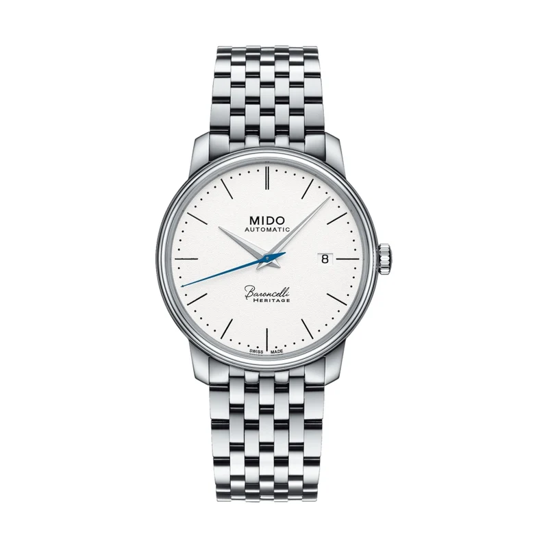 Baroncelli Heritage Gent 39mm - White on Bracelet