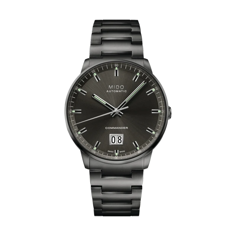 Commander Big Date Anthracite PVD 42mm - Anthracite on Bracelet