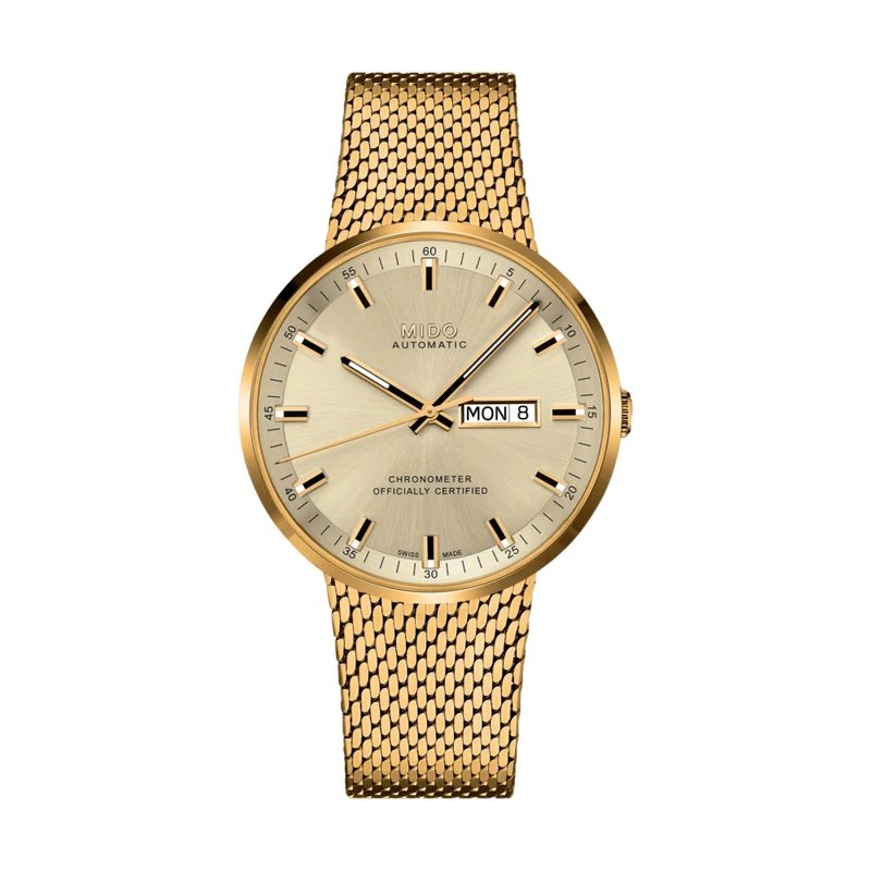 Commander Icône Yellow Gold PVD 42.5mm - Yellow Gold on Bracelet