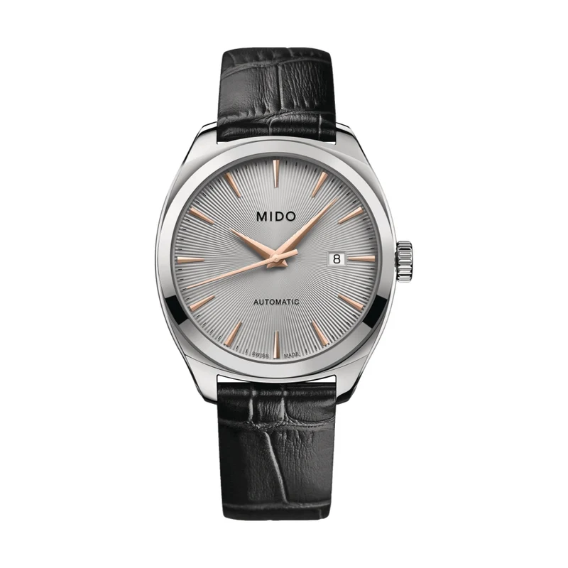 Belluna Royal Gent 41.8mm - Rhodium on Leather Strap