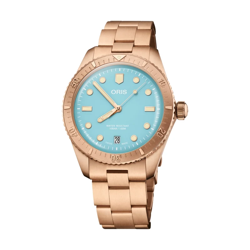 Divers Sixty‑Five 'Cotton Candy' 38mm - Blue on Bracelet