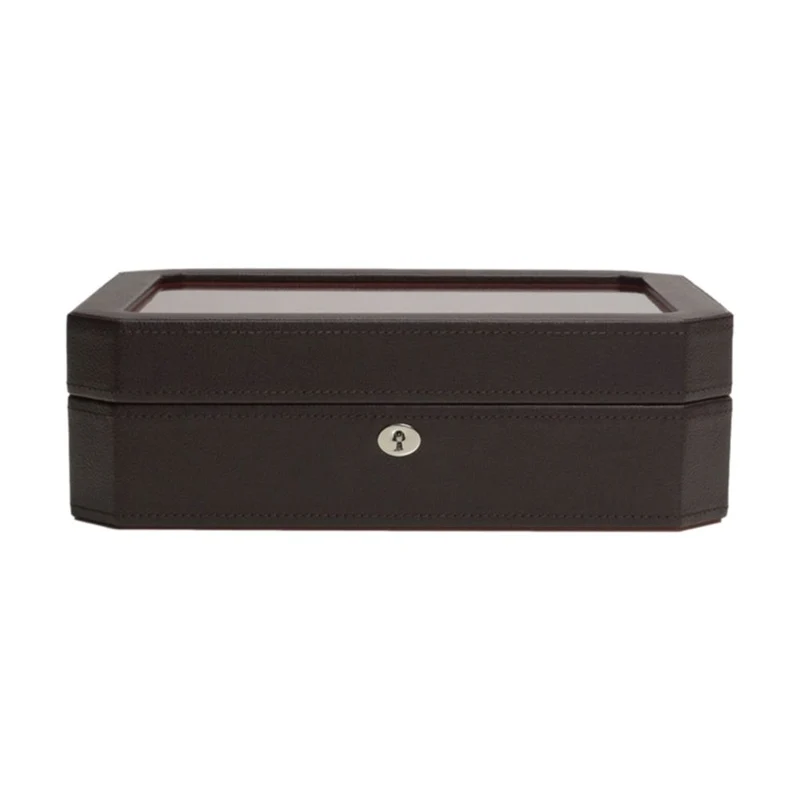 Windsor 10 Piece Watch Box Brown/Orange