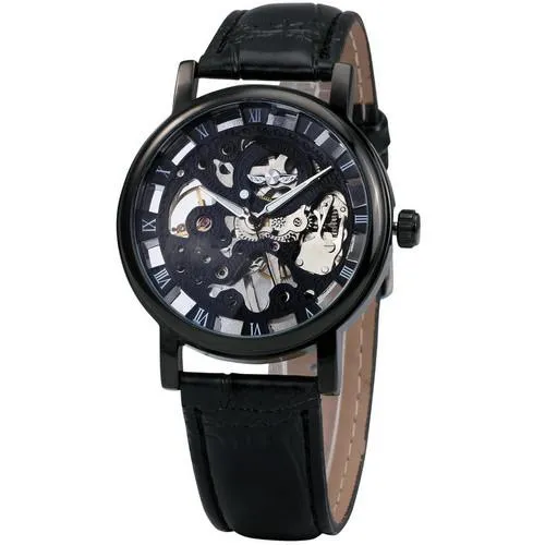 Black Superior Skeleton Watch