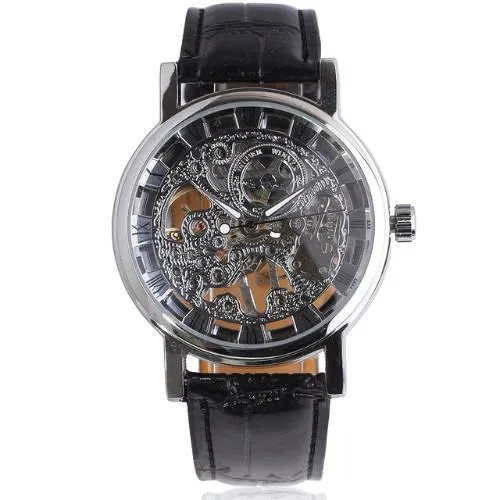 Black & Grey Superior Skeleton Watch