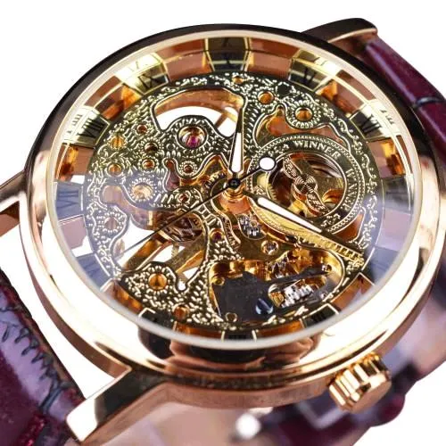 Dark Gold Prestige Skeleton Watch