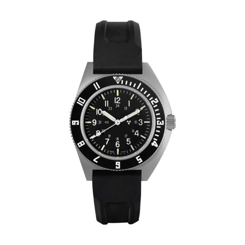SSNAV No Date Quartz 41mm - Black