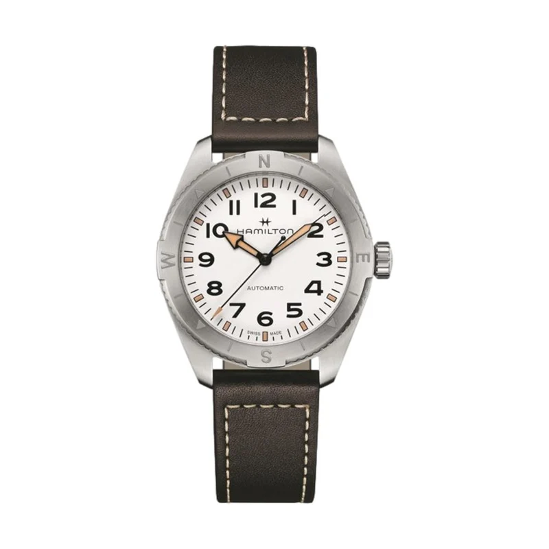 Khaki Field Expedition 41mm - White on Strap