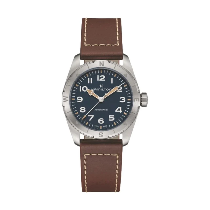 Khaki Field Expedition 37mm - Blue on Strap