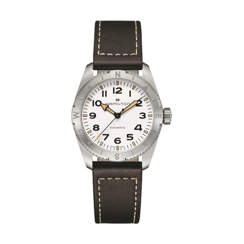 Khaki Field Expedition 37mm - White on Strap