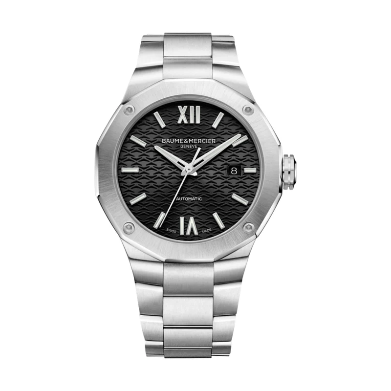 Riviera 10621 Automatic Date 42mm - Black on Bracelet