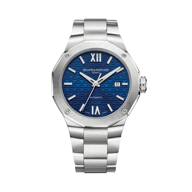 Riviera 10620 Automatic Date 42mm - Blue on Bracelet