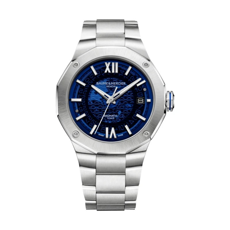 Riviera 10616 Baumatic COSC Certified 42mm - Blue on Bracelet