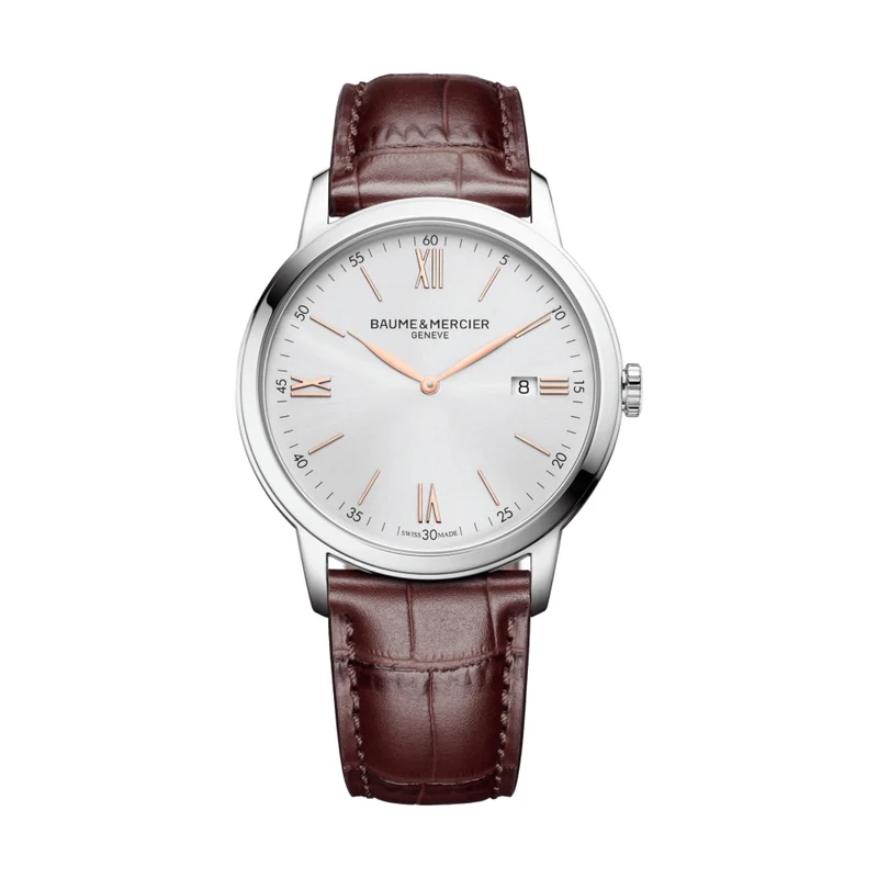 Classima 10415 Quartz 42mm - Silver on Leather Strap