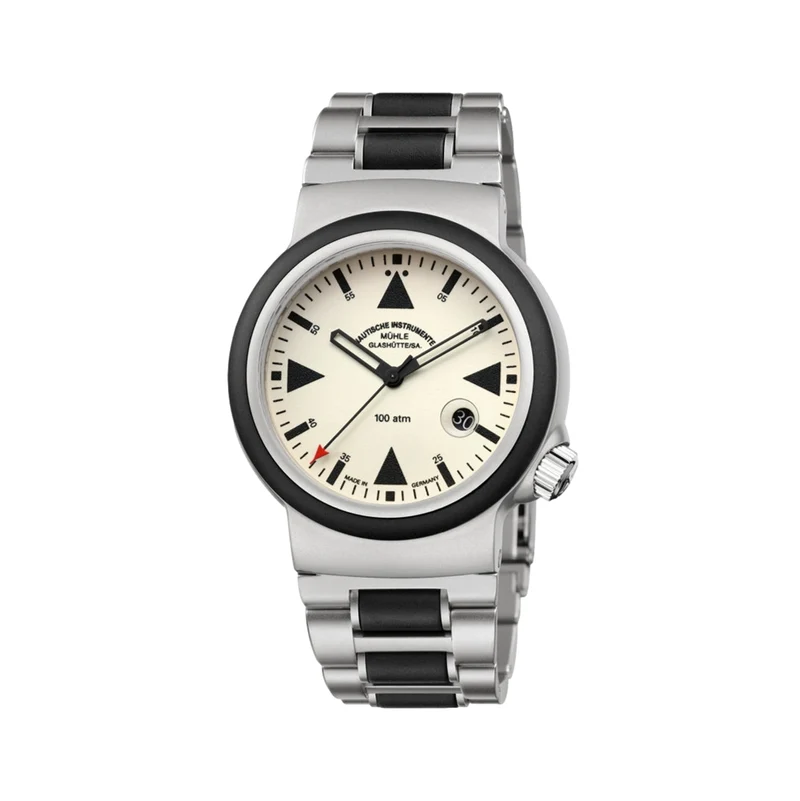S.A.R. Rescue Timer 42mm - Lumen Cream on Bracelet
