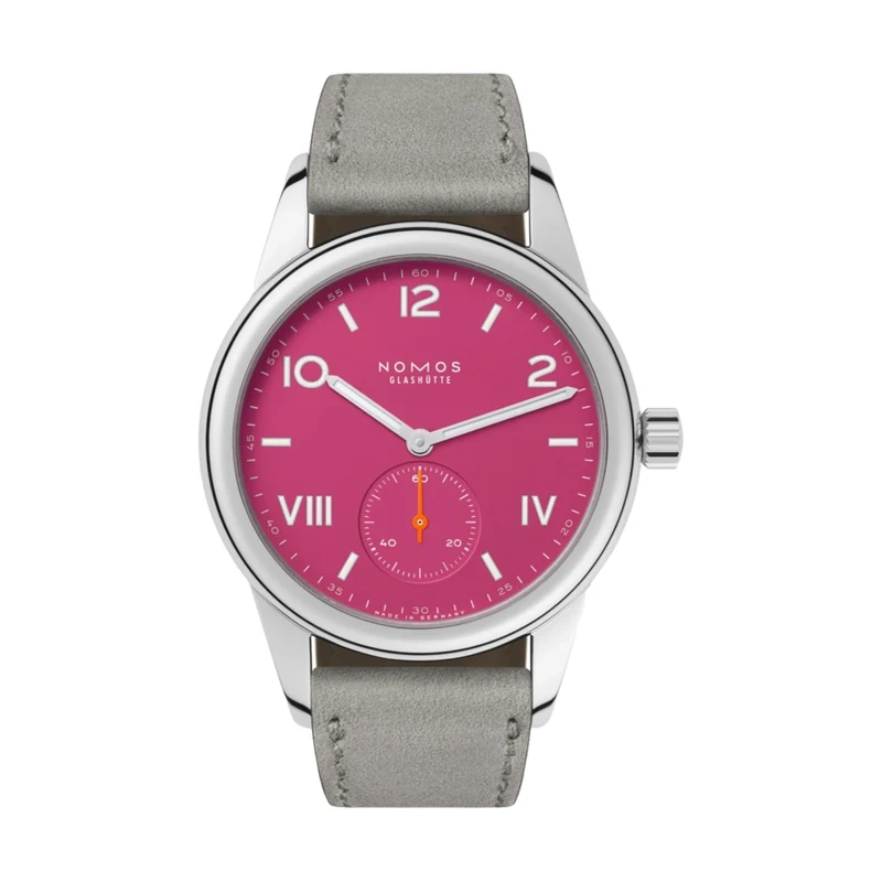 Club Campus 36mm - Deep Pink on Leather Strap