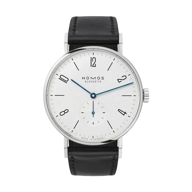 Tangente 38mm - White on Leather Strap