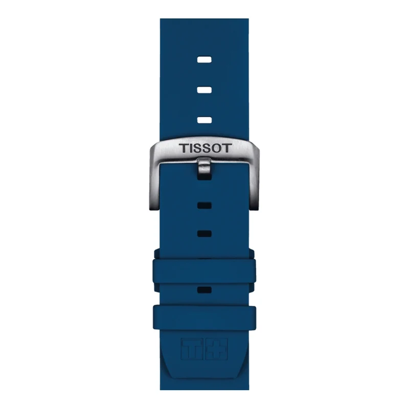 Tissot Official Blue Silicone Strap 22mm