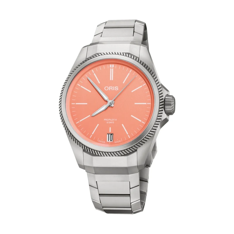 ProPilot X Caliber 400 Titanium 39mm - Pink on Bracelet
