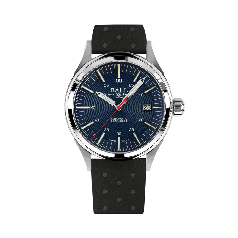 Fireman Nightbreaker 40mm - Blue on Rubber Strap