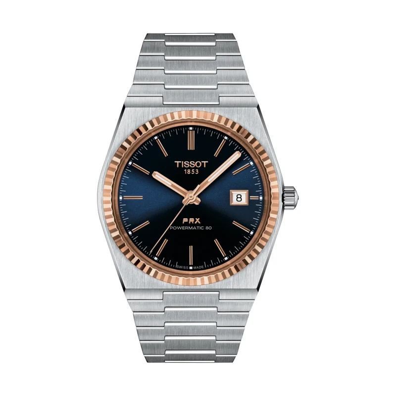 PRX Powermatic 80 Steel & 18K Gold 40mm - Blue on Bracelet