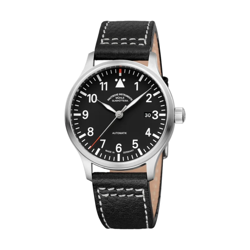 Terrasport II 40mm - Black on Leather Strap