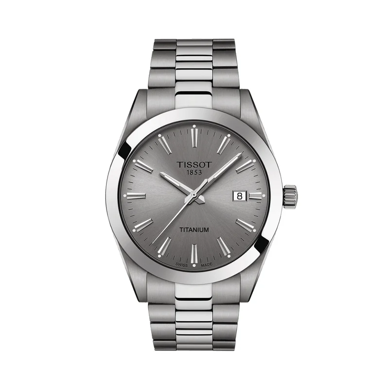 Gentleman Quartz Titanium 40mm - Grey on Bracelet