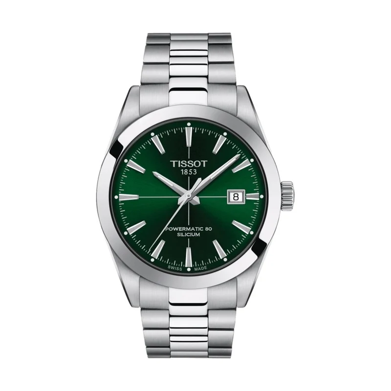 Gentleman Powermatic 80 Silicium 40mm - Green on Bracelet