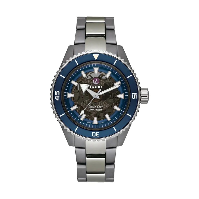 Captain Cook Automatic High-Tech Ceramic 43mm - Blue on Bracelet