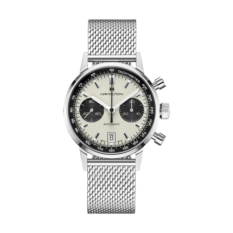 American Classic Intra-Matic Auto Chrono 40mm - White on Bracelet