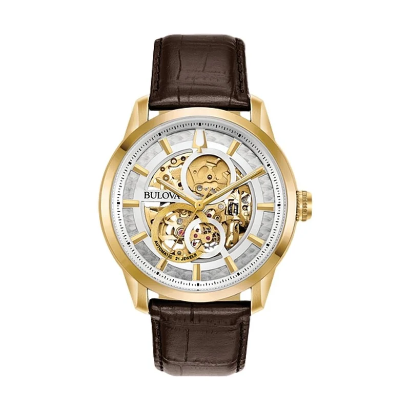 Sutton 43mm - Silver and Gold-Tone Skeleton